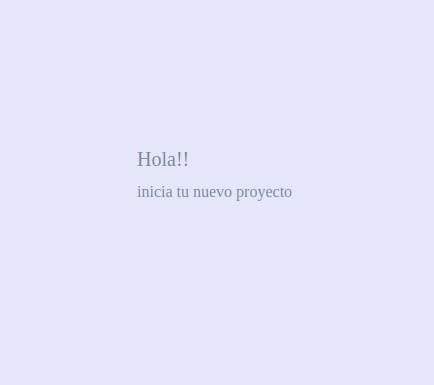 Una simulacion de una pagina simple